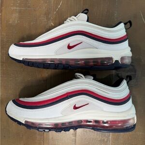 SOLD 🚦Nike Air Max 97 White Red Navy Sneakers